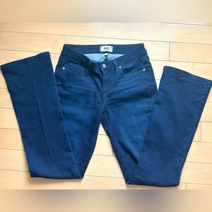 Paige Manhattan Bootcut Dark Blue Jeans Size 28